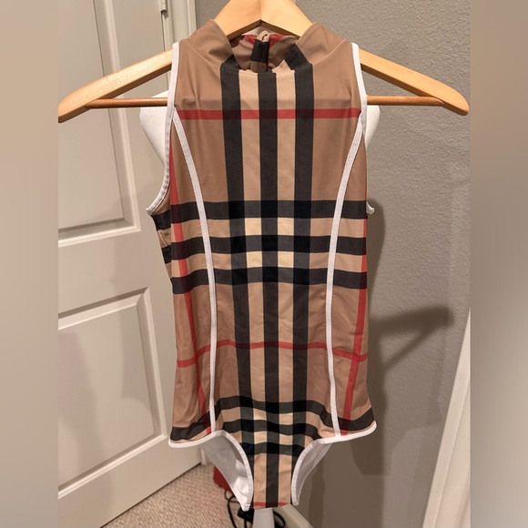 Burberry | Girl’s One Piece Swimwear | Size 14Y | Color Archive Beige IP Check - Picture 2 of 14